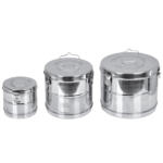 Dressing Drum/Autoclave Drum 11x9, 9x9,6x6 Heavy Duty Stainless Steel