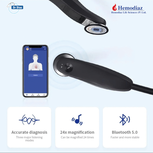 Digital Medical Bluetooth Electronic Stethoscope - Image 7