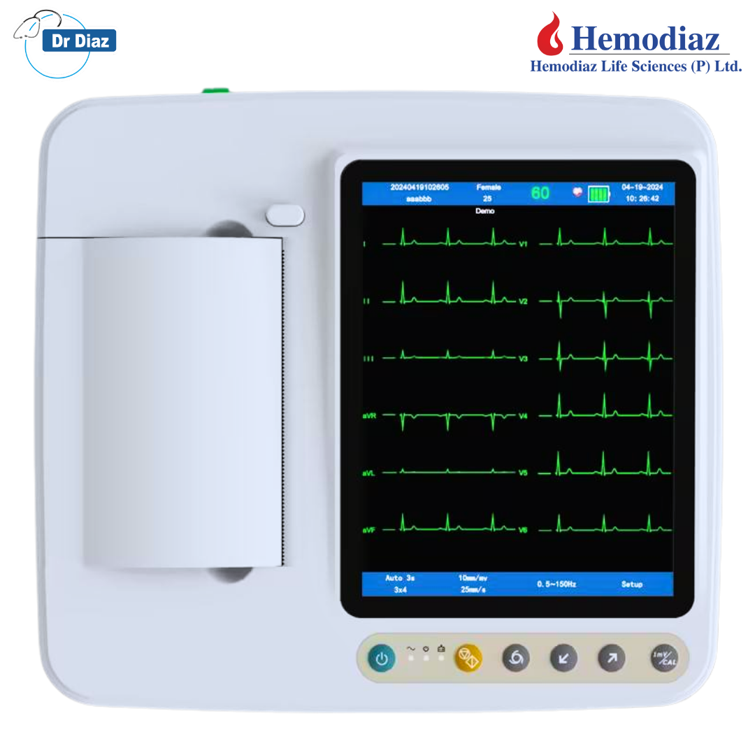 ECG Machine 3 Channel HDST-906A Touch Screen
